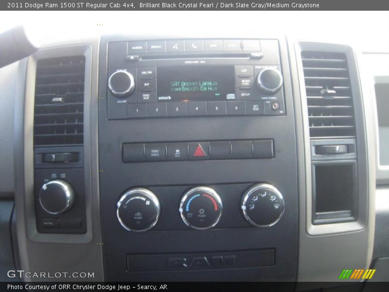 Brilliant Black Crystal Pearl / Dark Slate Gray/Medium Graystone 2011 Dodge Ram 1500 ST Regular Cab 4x4
