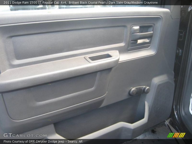 Brilliant Black Crystal Pearl / Dark Slate Gray/Medium Graystone 2011 Dodge Ram 1500 ST Regular Cab 4x4