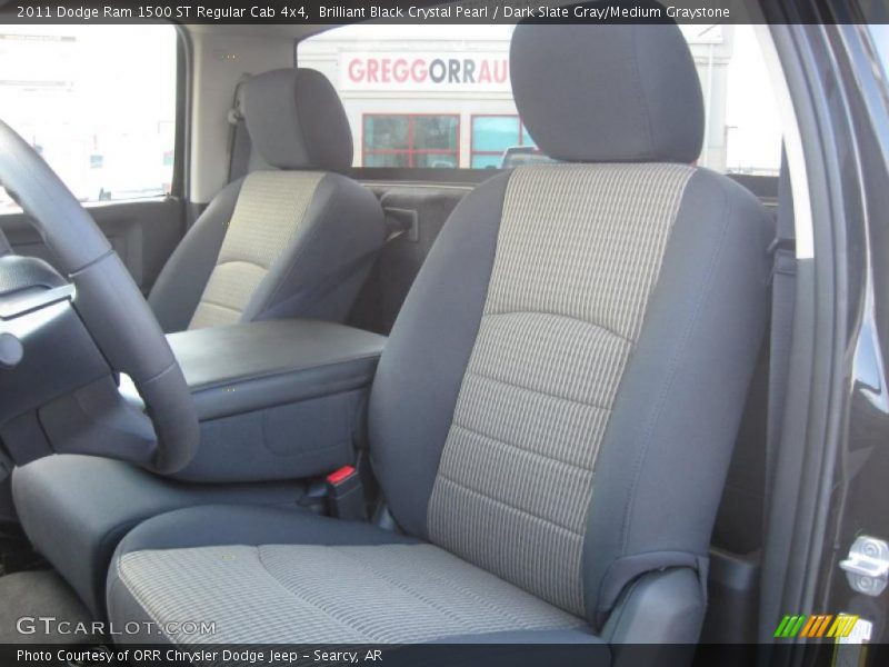 Brilliant Black Crystal Pearl / Dark Slate Gray/Medium Graystone 2011 Dodge Ram 1500 ST Regular Cab 4x4