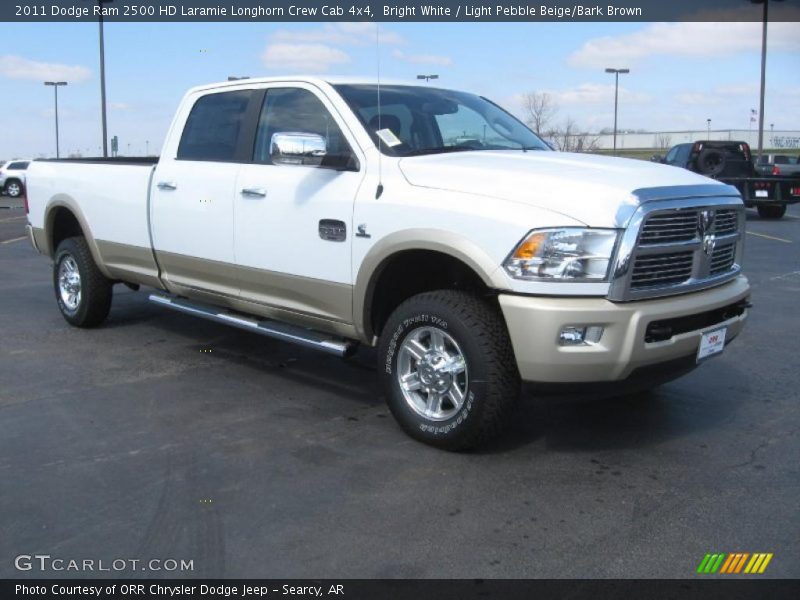 Front 3/4 View of 2011 Ram 2500 HD Laramie Longhorn Crew Cab 4x4