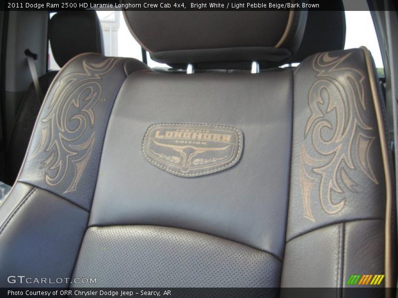  2011 Ram 2500 HD Laramie Longhorn Crew Cab 4x4 Light Pebble Beige/Bark Brown Interior