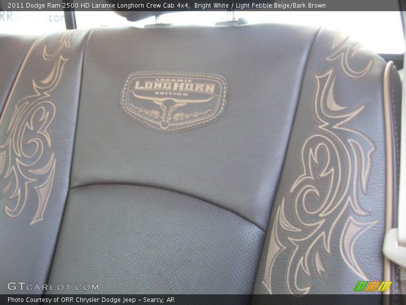  2011 Ram 2500 HD Laramie Longhorn Crew Cab 4x4 Light Pebble Beige/Bark Brown Interior