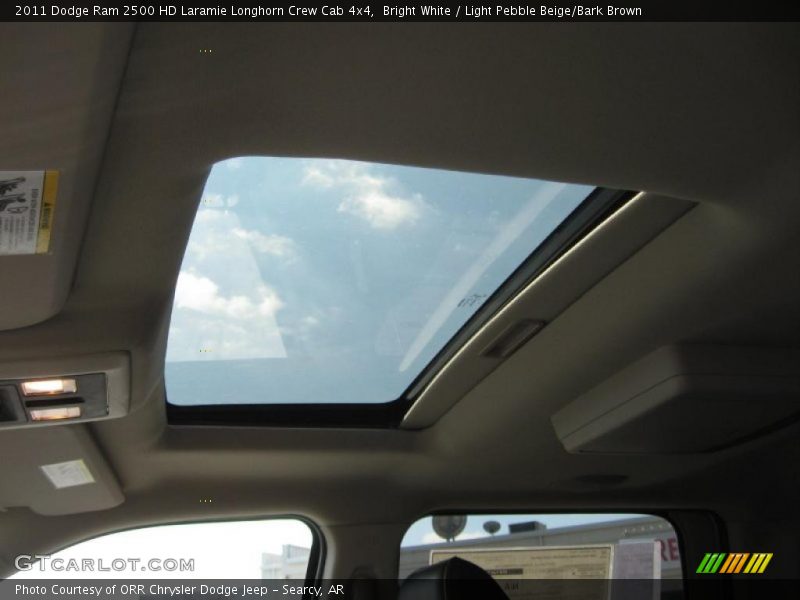 Bright White / Light Pebble Beige/Bark Brown 2011 Dodge Ram 2500 HD Laramie Longhorn Crew Cab 4x4