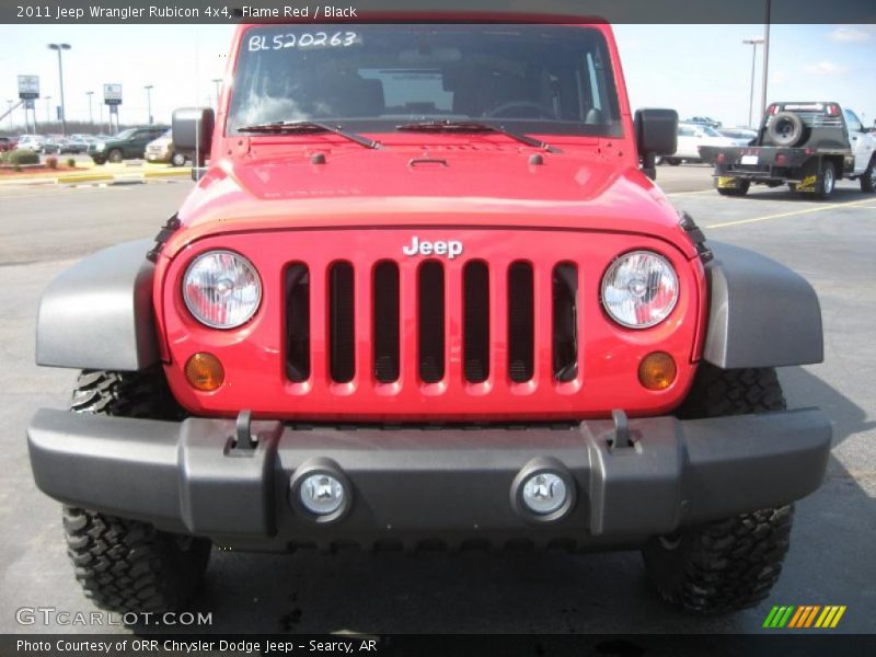 Flame Red / Black 2011 Jeep Wrangler Rubicon 4x4