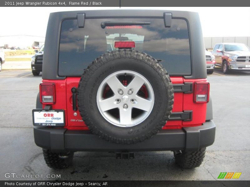 Flame Red / Black 2011 Jeep Wrangler Rubicon 4x4