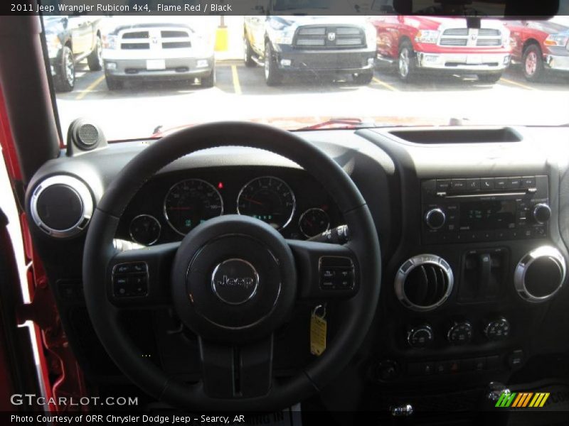 Flame Red / Black 2011 Jeep Wrangler Rubicon 4x4