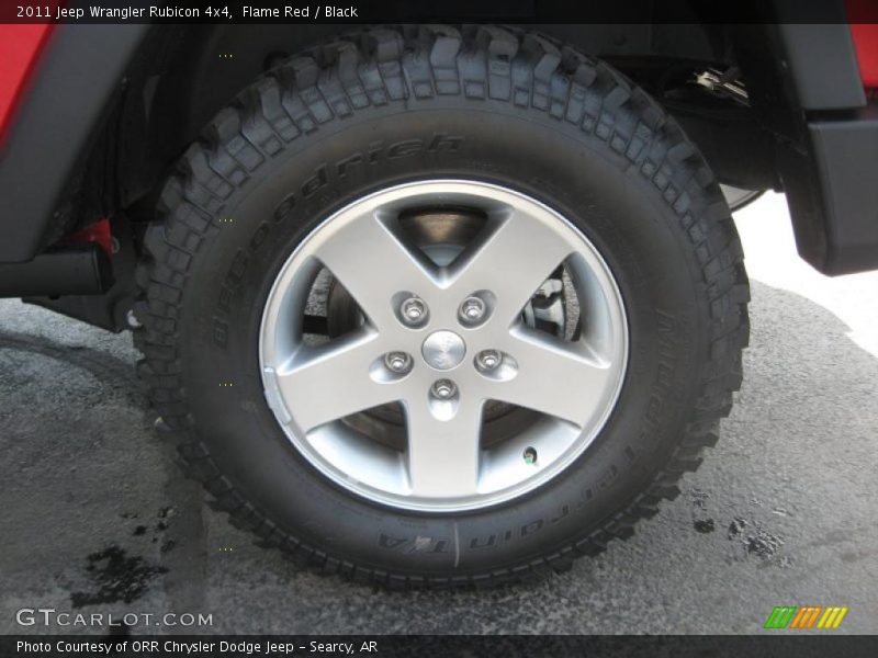 Flame Red / Black 2011 Jeep Wrangler Rubicon 4x4