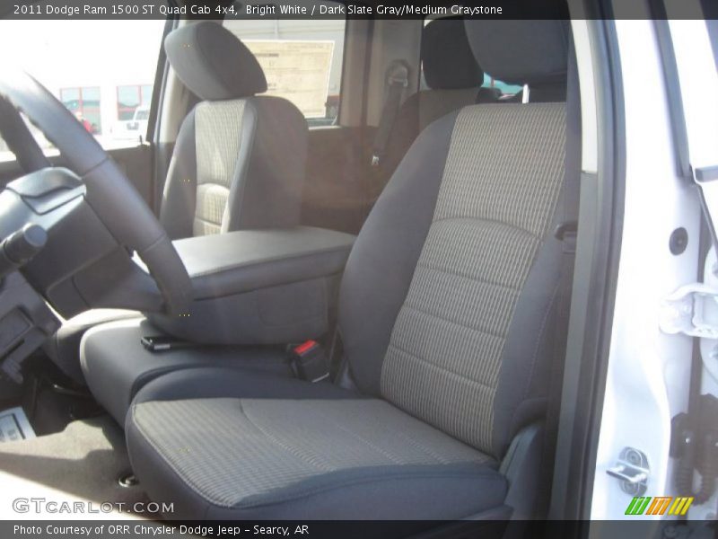 Bright White / Dark Slate Gray/Medium Graystone 2011 Dodge Ram 1500 ST Quad Cab 4x4