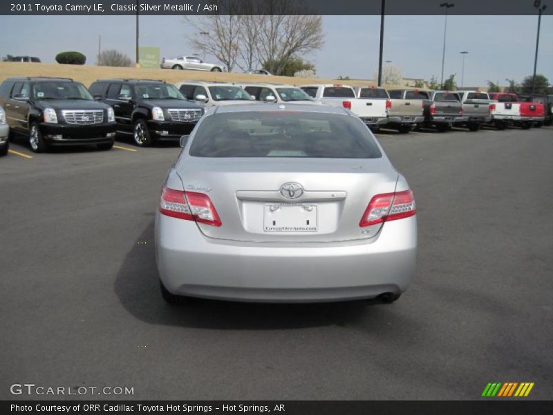 Classic Silver Metallic / Ash 2011 Toyota Camry LE