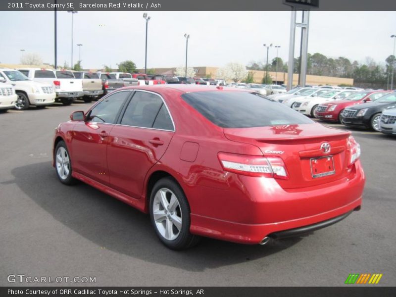 Barcelona Red Metallic / Ash 2011 Toyota Camry SE