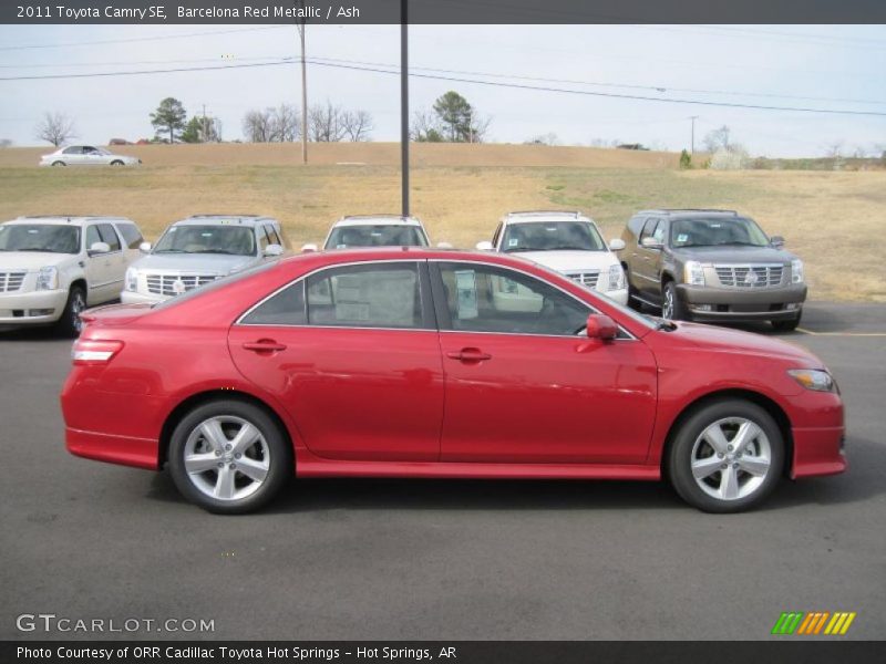 Barcelona Red Metallic / Ash 2011 Toyota Camry SE
