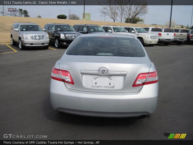 Classic Silver Metallic / Ash 2011 Toyota Camry LE