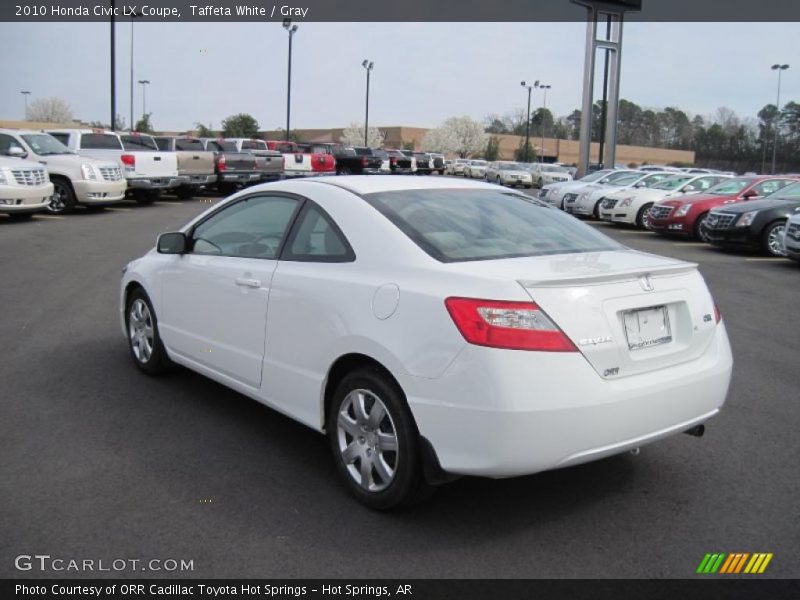 Taffeta White / Gray 2010 Honda Civic LX Coupe
