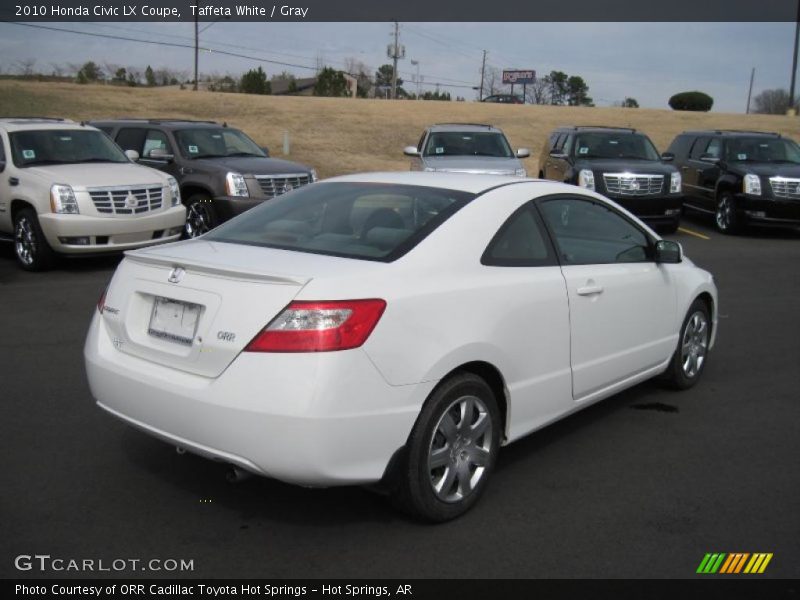 Taffeta White / Gray 2010 Honda Civic LX Coupe