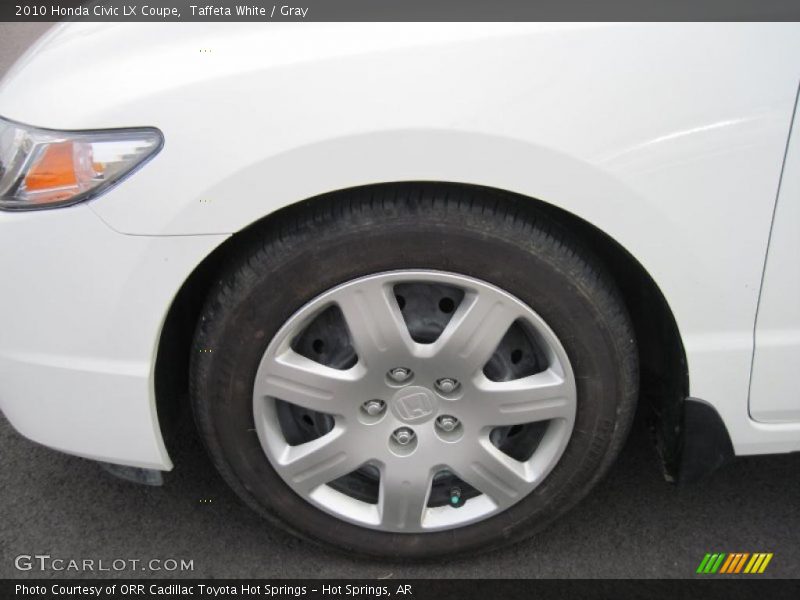 Taffeta White / Gray 2010 Honda Civic LX Coupe