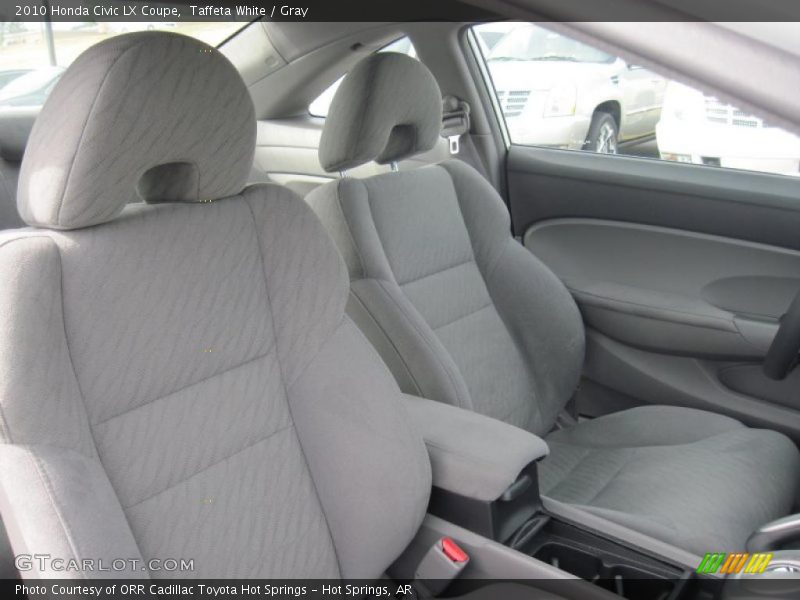 Taffeta White / Gray 2010 Honda Civic LX Coupe