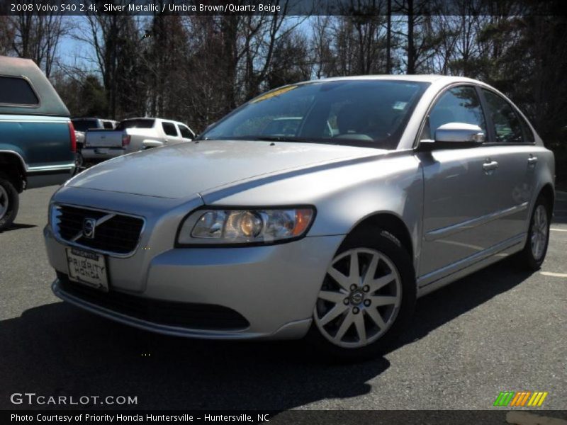 Silver Metallic / Umbra Brown/Quartz Beige 2008 Volvo S40 2.4i