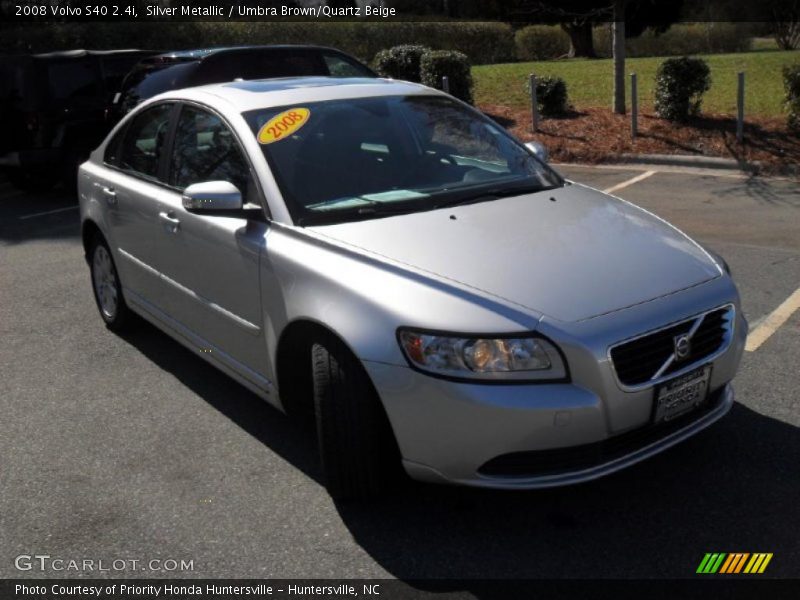 Silver Metallic / Umbra Brown/Quartz Beige 2008 Volvo S40 2.4i