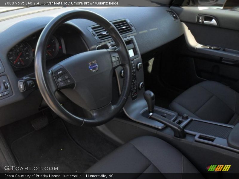 Silver Metallic / Umbra Brown/Quartz Beige 2008 Volvo S40 2.4i