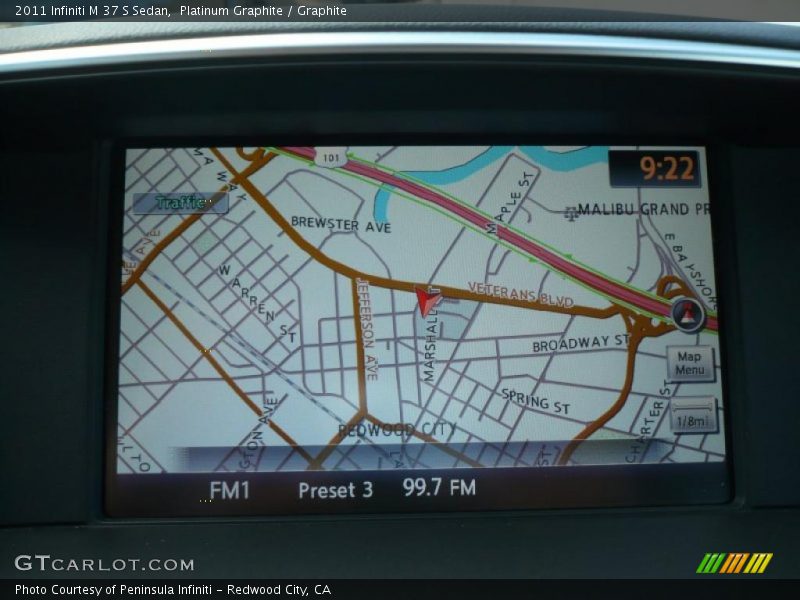 Navigation of 2011 M 37 S Sedan