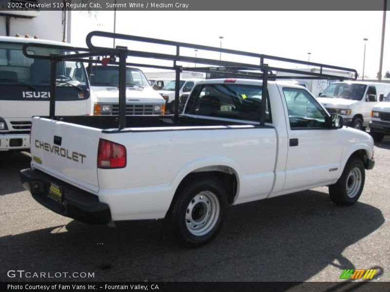 Summit White / Medium Gray 2002 Chevrolet S10 Regular Cab