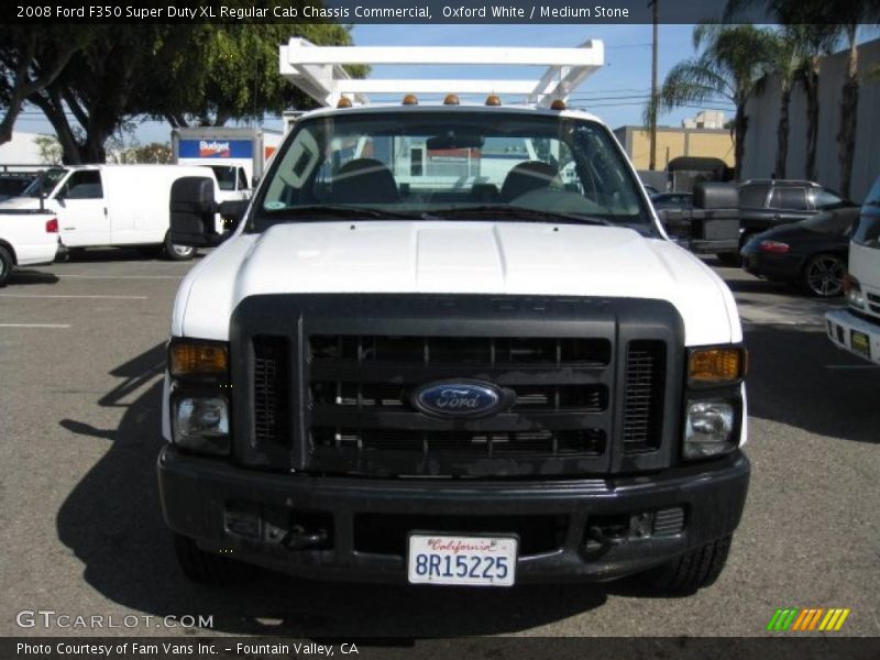 Oxford White / Medium Stone 2008 Ford F350 Super Duty XL Regular Cab Chassis Commercial