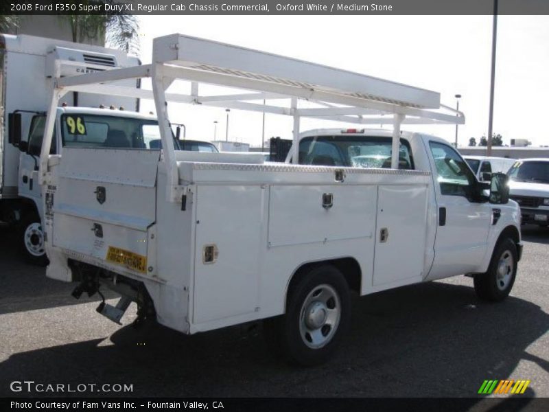 Oxford White / Medium Stone 2008 Ford F350 Super Duty XL Regular Cab Chassis Commercial