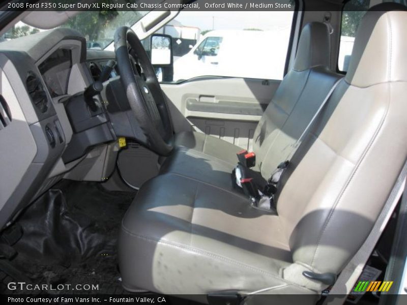  2008 F350 Super Duty XL Regular Cab Chassis Commercial Medium Stone Interior