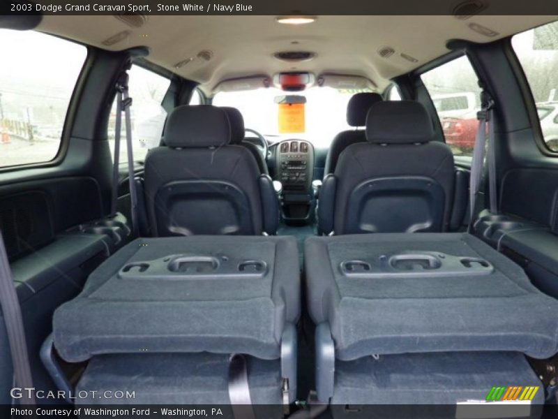 Stone White / Navy Blue 2003 Dodge Grand Caravan Sport