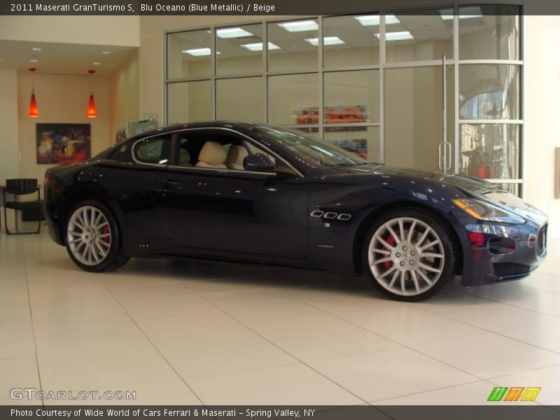 Blu Oceano (Blue Metallic) / Beige 2011 Maserati GranTurismo S