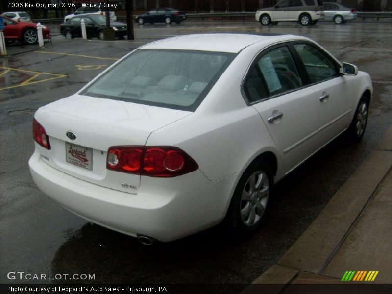 White / Gray 2006 Kia Optima EX V6