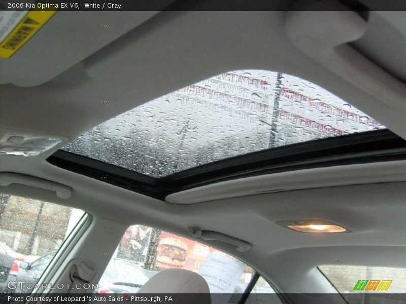 White / Gray 2006 Kia Optima EX V6