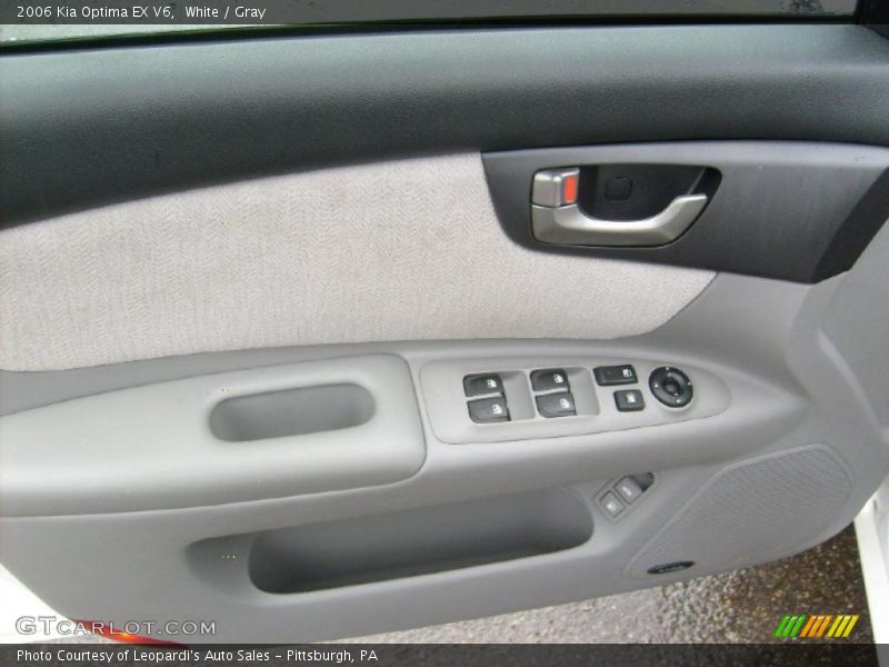 White / Gray 2006 Kia Optima EX V6