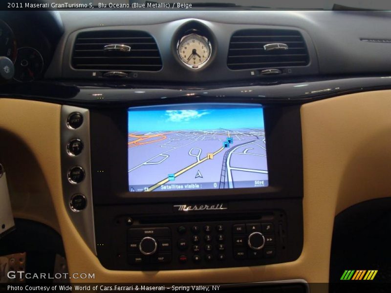 Blu Oceano (Blue Metallic) / Beige 2011 Maserati GranTurismo S