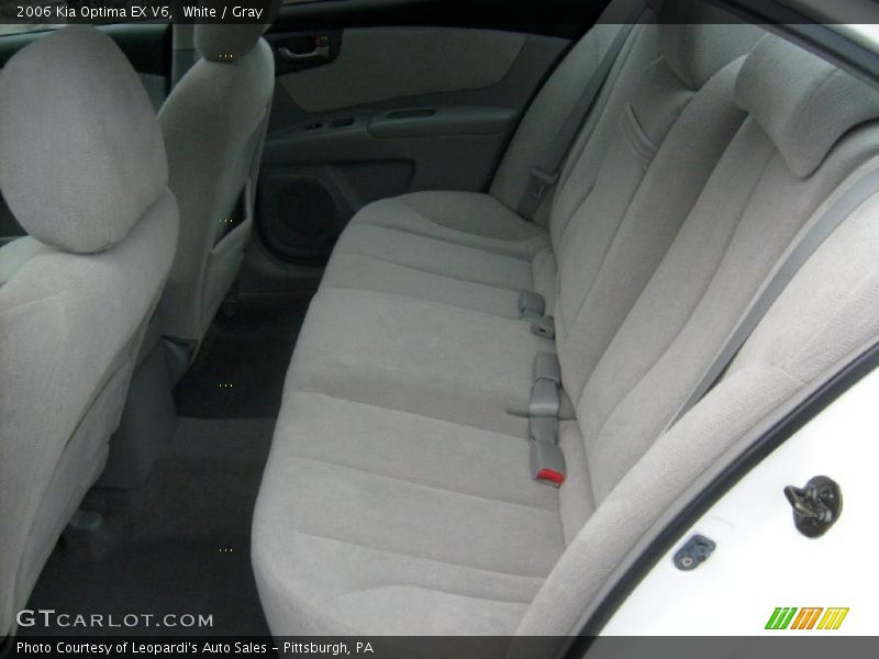 White / Gray 2006 Kia Optima EX V6