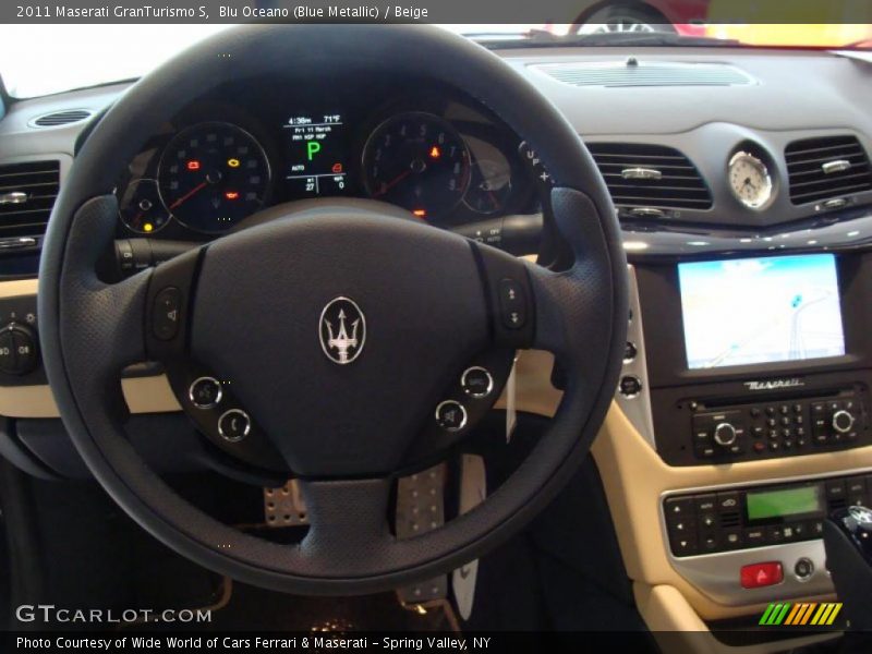 Blu Oceano (Blue Metallic) / Beige 2011 Maserati GranTurismo S