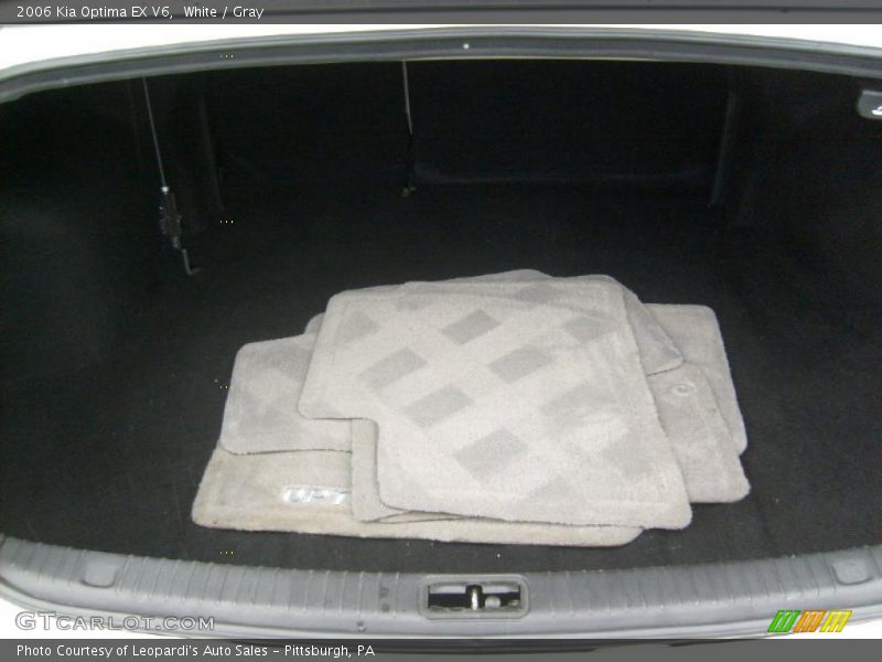White / Gray 2006 Kia Optima EX V6