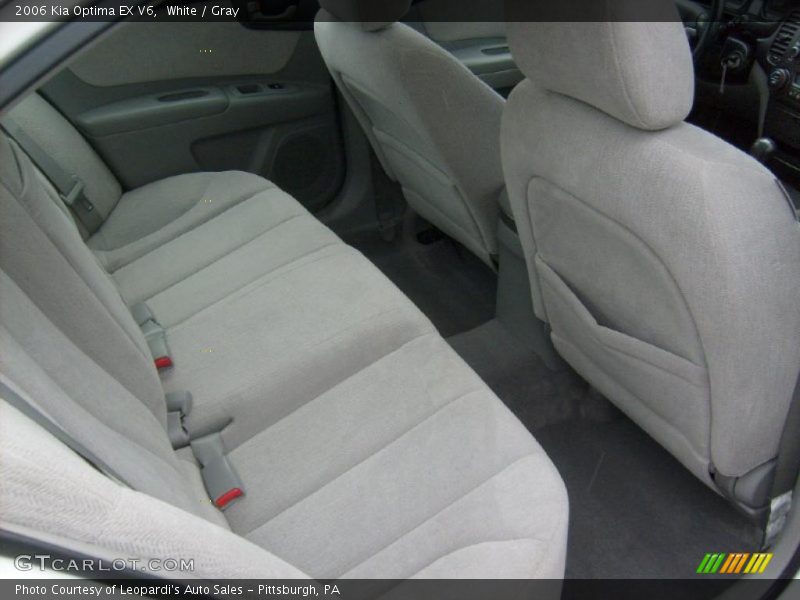 White / Gray 2006 Kia Optima EX V6