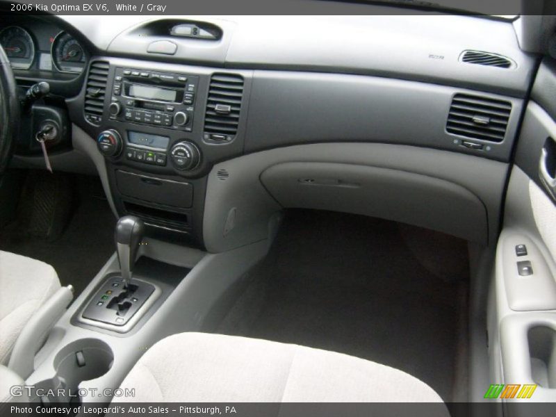 White / Gray 2006 Kia Optima EX V6