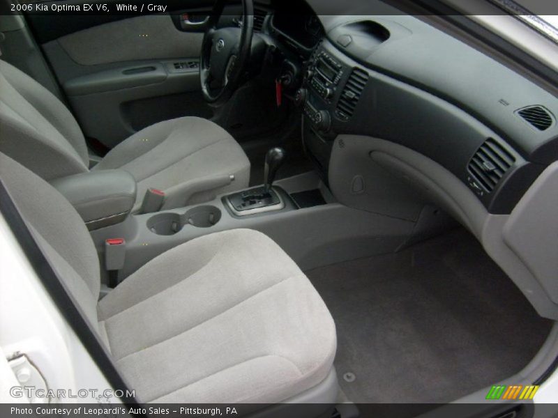 White / Gray 2006 Kia Optima EX V6