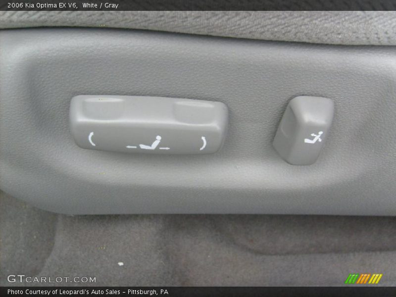 White / Gray 2006 Kia Optima EX V6