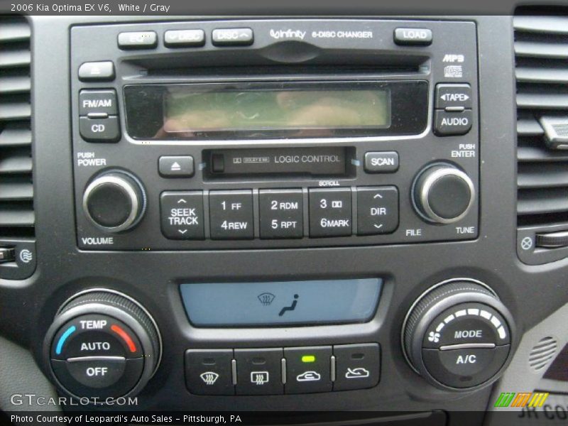 White / Gray 2006 Kia Optima EX V6