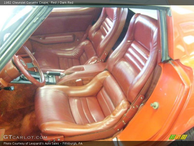  1982 Corvette Coupe Dark Red Interior