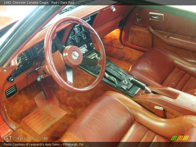  1982 Corvette Coupe Dark Red Interior