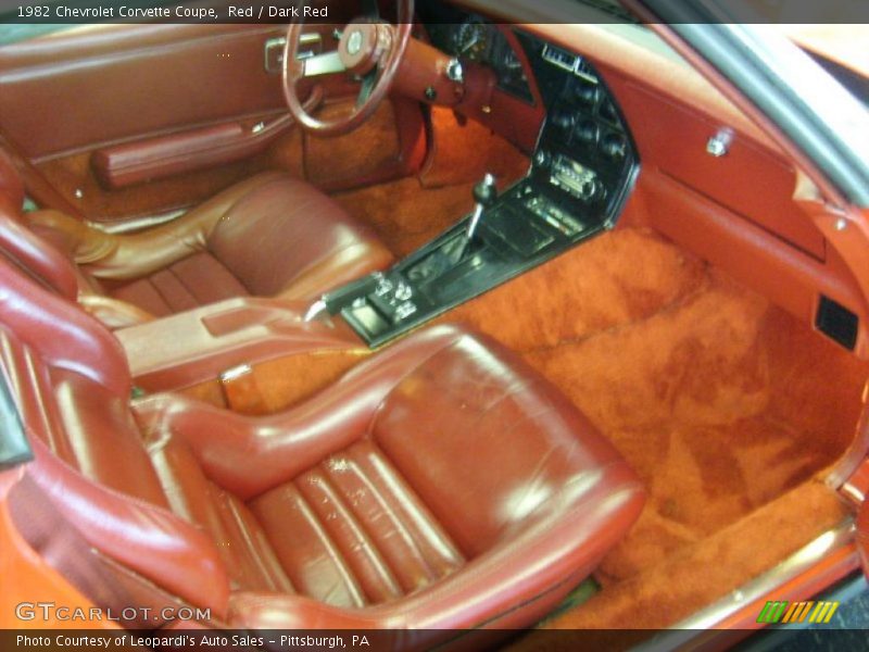  1982 Corvette Coupe Dark Red Interior