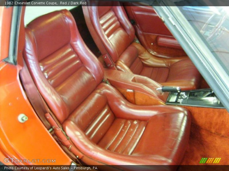  1982 Corvette Coupe Dark Red Interior