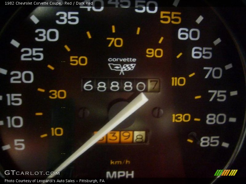  1982 Corvette Coupe Coupe Gauges