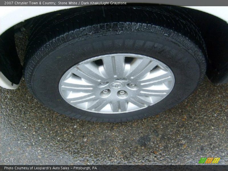 Stone White / Dark Khaki/Light Graystone 2007 Chrysler Town & Country