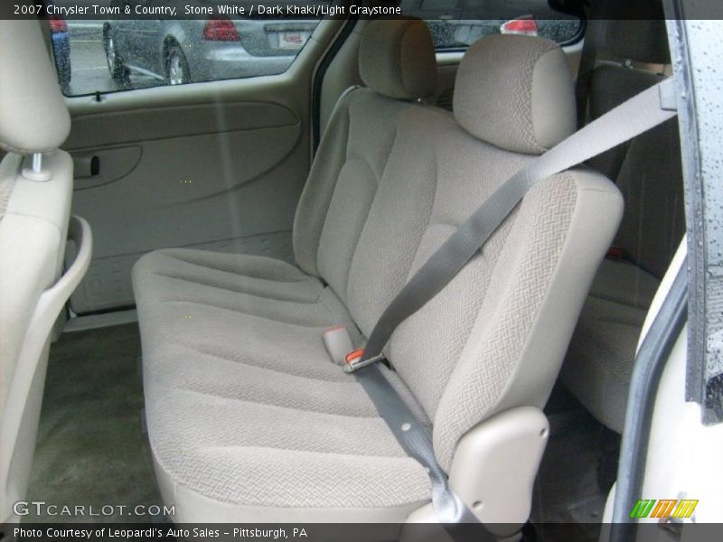 Stone White / Dark Khaki/Light Graystone 2007 Chrysler Town & Country