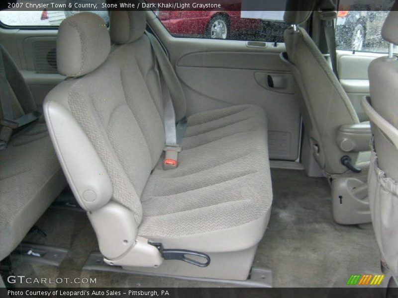 Stone White / Dark Khaki/Light Graystone 2007 Chrysler Town & Country